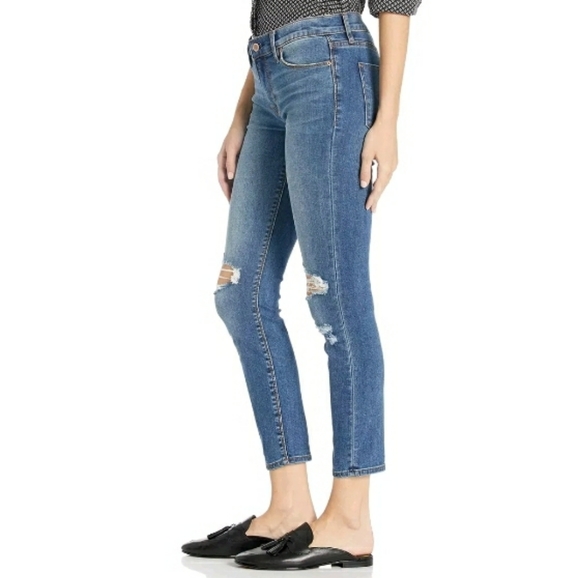 NWT HUDSON DISTRESSED 👖 JEANS STRETCH SKINNY CROPPED. 29 $215 - Picture 4 of 8
